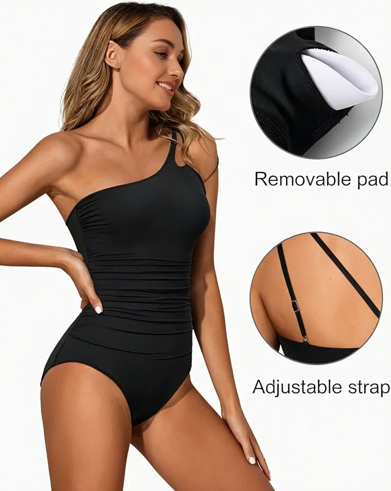 Formend & Stylisch Ein-Schulter Badeanzug Damen – Daria