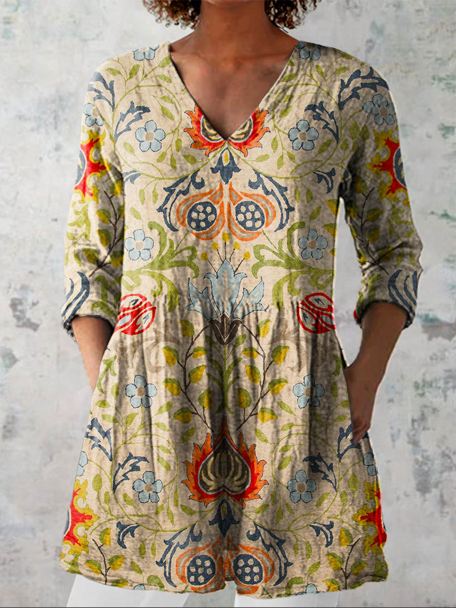 Anna-Lotte – Künstlerische Bluse mit Print – Produktansicht 1