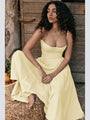 Elegantes Midi-Abendkleid mit Plisseesaum – Amara
