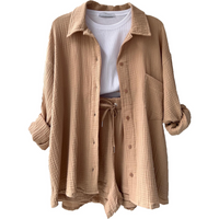 Atmungsaktives Baumwoll-Co-Ord Set Damen – Maris