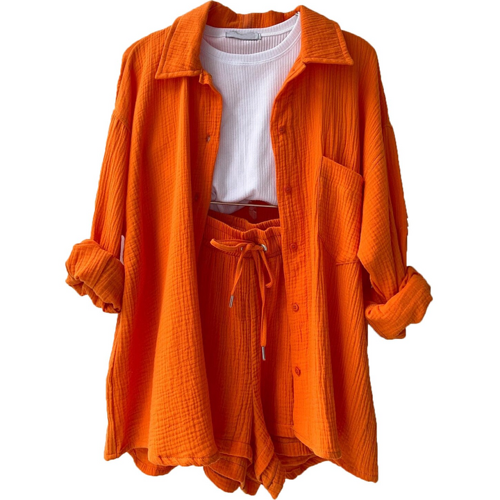 Atmungsaktives Baumwoll-Co-Ord Set Damen – Maris