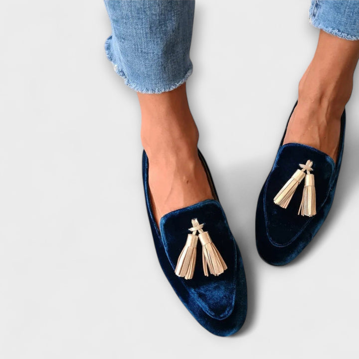 Pauline – Vintage-Loafer mit Fransen – Produktansicht 1