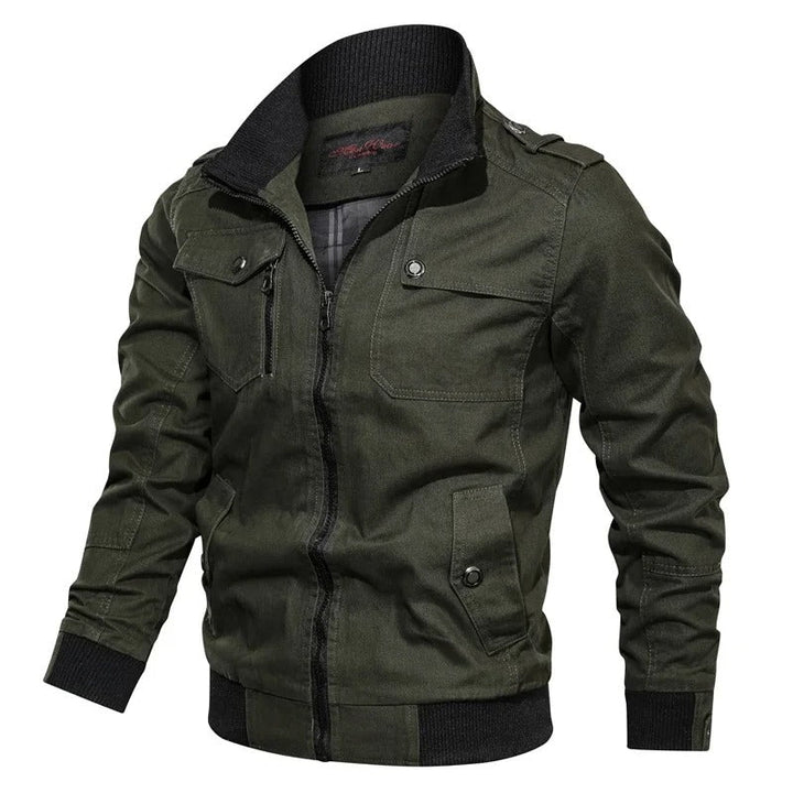 Herren Sommerjacke mit Kragen und Motorrad-Look – Vince