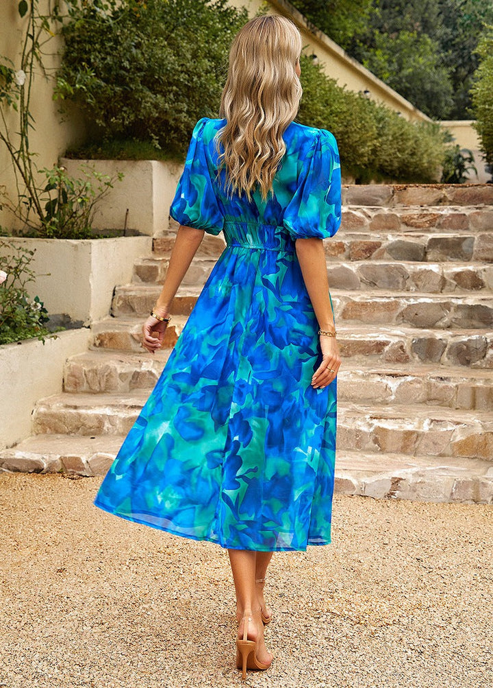 Sommerkleid mit V-Ausschnitt – Sophie