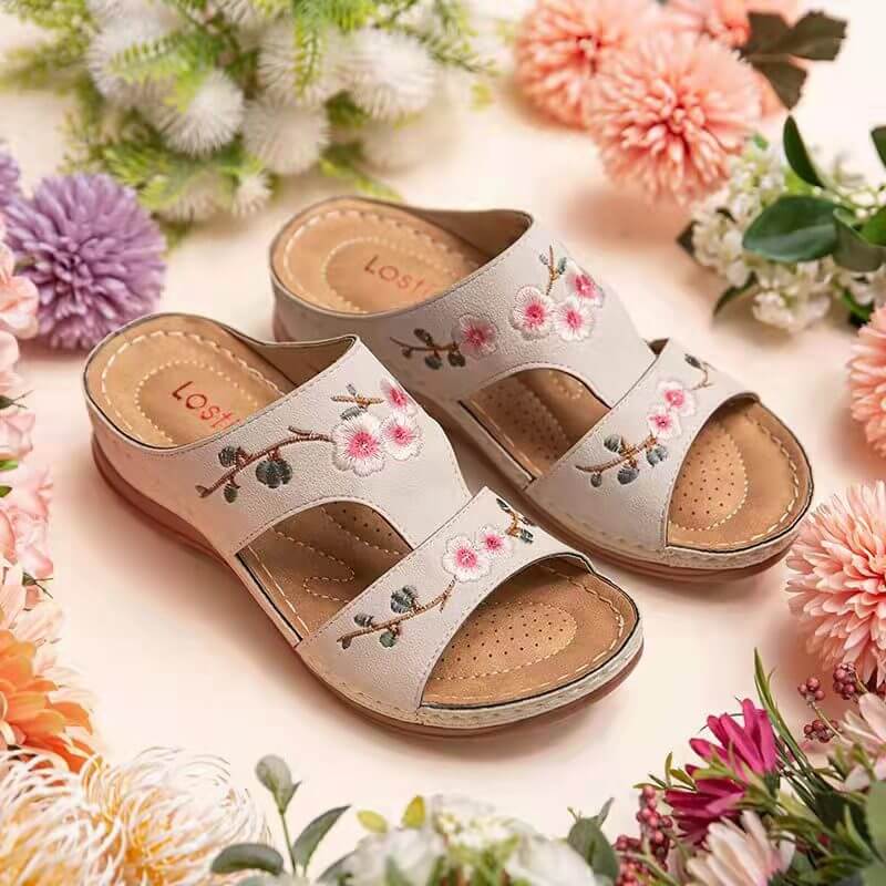 Orthopädische Blumen-Sandalen für Damen – Florina