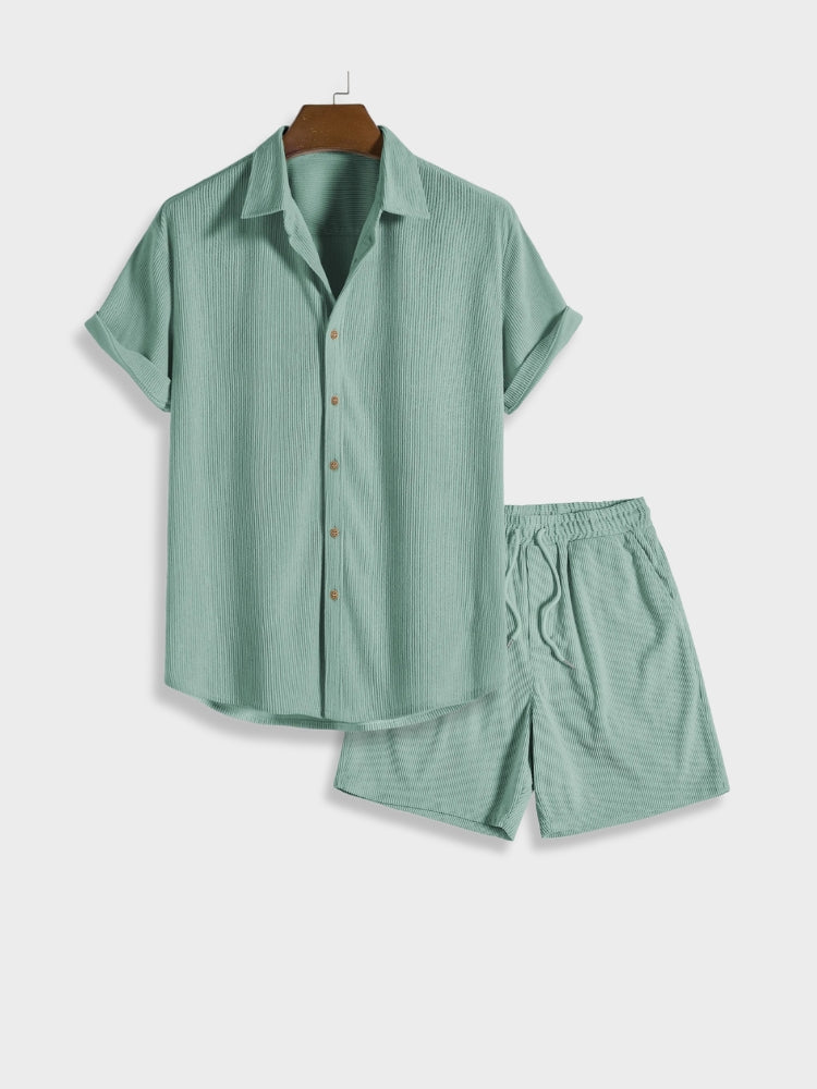 Herren Corduroy Shorts mit Knopfverschluss – Sven