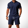 Lässiges Poloshirt- und Shorts-Set für Herren – Enrico