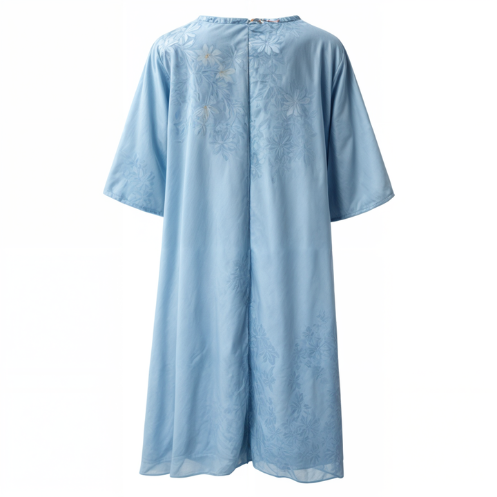 Stilvol Geblümtes A-Linien Kleid mit Weste für Damen – Miray