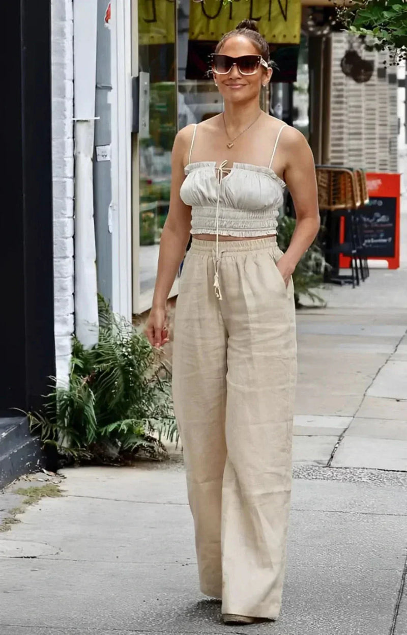 Leichte Sommer-Leinenhose für Damen – Mira