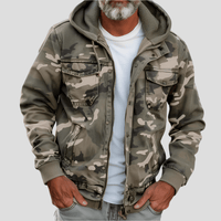 Herren-Kapuzenjacke im Camouflage-Look – Bruno