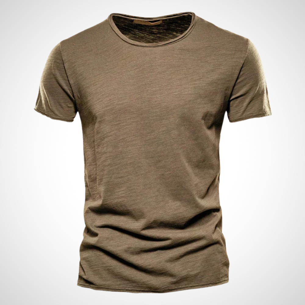 Klassisches Atmungsaktives Baumwollshirt für Herren – Marco
