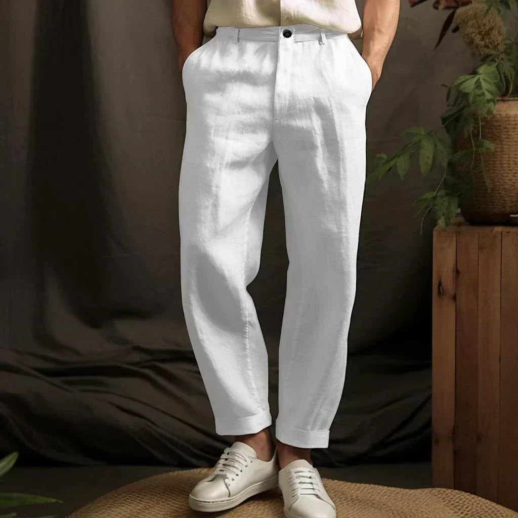 Luftige Leinen Sommerhose für Herren – Mailand