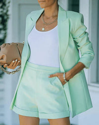 Trendiger Blazer-Zweiteiler mit Shorts – Vielseitig & Stilvoll – Larissa