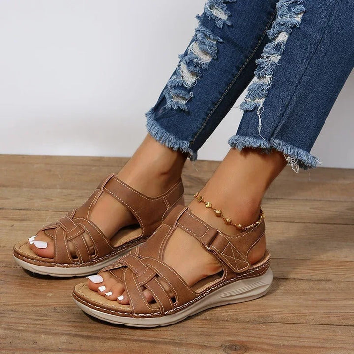 Orthopädische Ledersandalen für Damen – Emilia