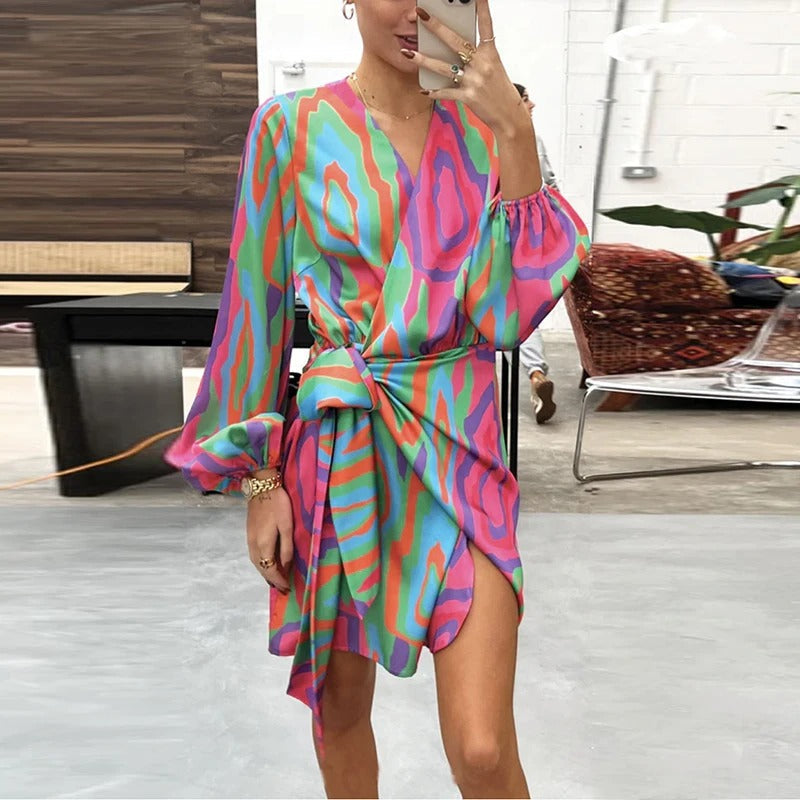 Elegantes Bedrucktes Sommerkleid – Elodie