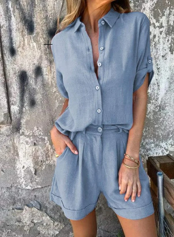 Magdalena – Luftiges geknöpftes Set – Produktansicht 7