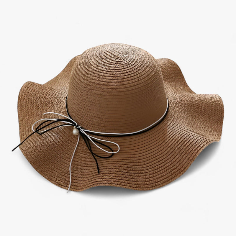 Luftiger Damen-Strandhut mit Schleife und UV-Schutz – BreezeBow
