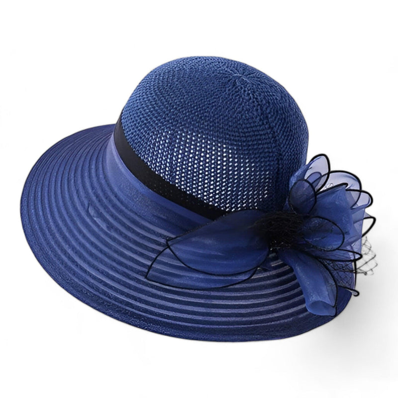 Eleganter Damen Sonnenhut mit breiter Krempe – Bellavue
