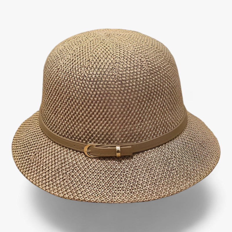 Faltbarer Damen Sonnenhut aus Leinen – Luma