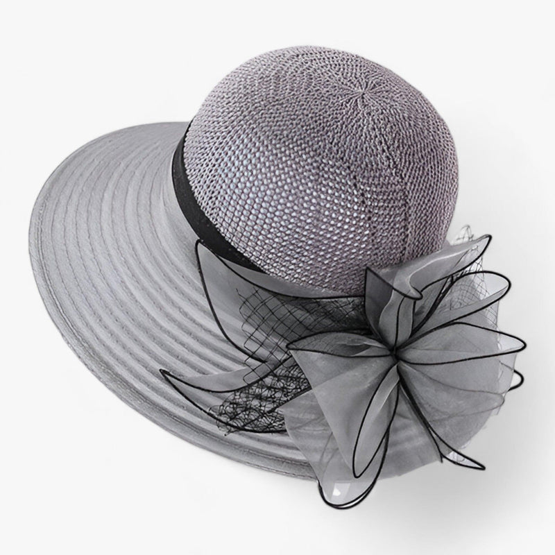 Eleganter Damen Sonnenhut mit breiter Krempe – Bellavue