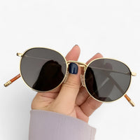 Unisex Designer Sonnenbrille mit Rundgläsern – Nova