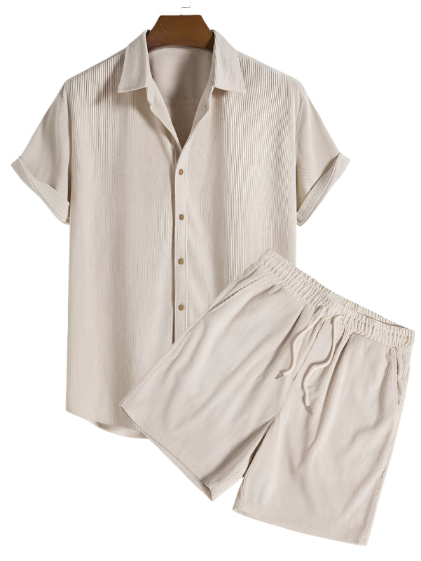 Trendige Herren Sommer-Set mit Streifenlook - StrandStil