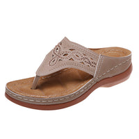 Orthopädische Massagesandalen mit Wedge-Sohle – Soraya