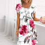 Geblümtes Wasserfall-Sommerkleid mit verstellbaren Trägern – Leona