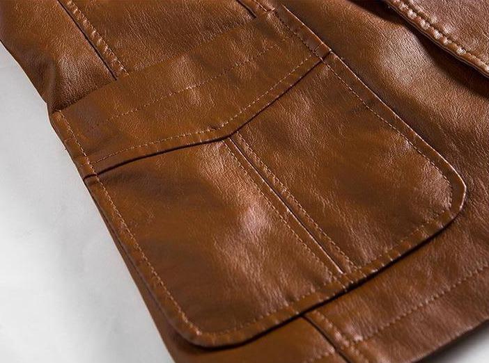 Herren-Lederblazer – Leonardo
