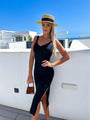 Stilvolle Gestrickte Strandkleid - Luna