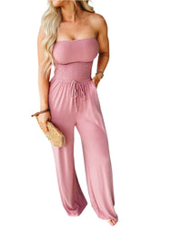 Off-Shoulder Sommer-Jumpsuit mit Weiten Beinen – Camila