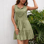 Ärmelloses Sommerkleid mit V-Ausschnitt – Lina