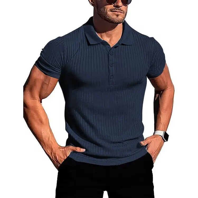Bequem & Stilvoll Atmungsaktives Herren Poloshirt mit Knopfleiste – Nevan