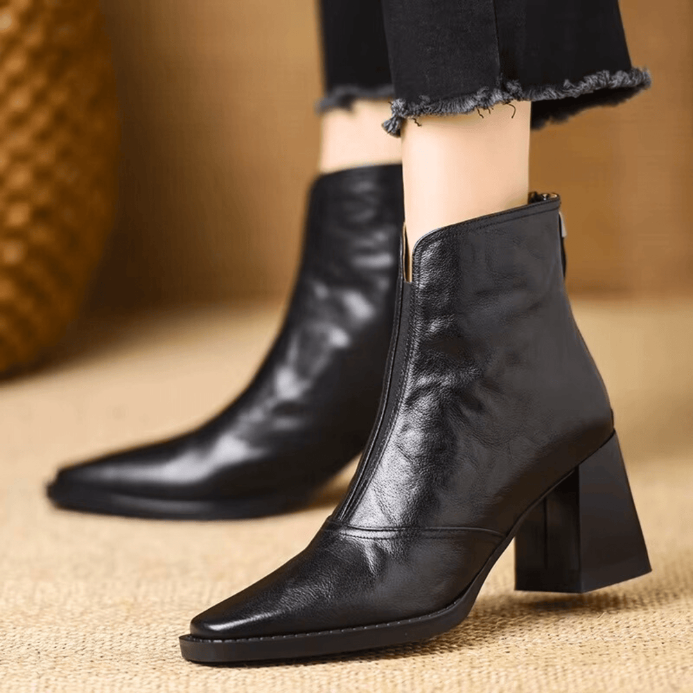 Delia – Luxuriöse Stiefeletten mit mittelhohem Absatz – Produktansicht 2