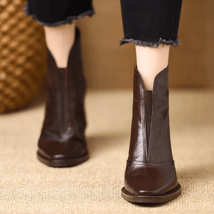 Delia – Luxuriöse Stiefeletten mit mittelhohem Absatz – Produktansicht 8